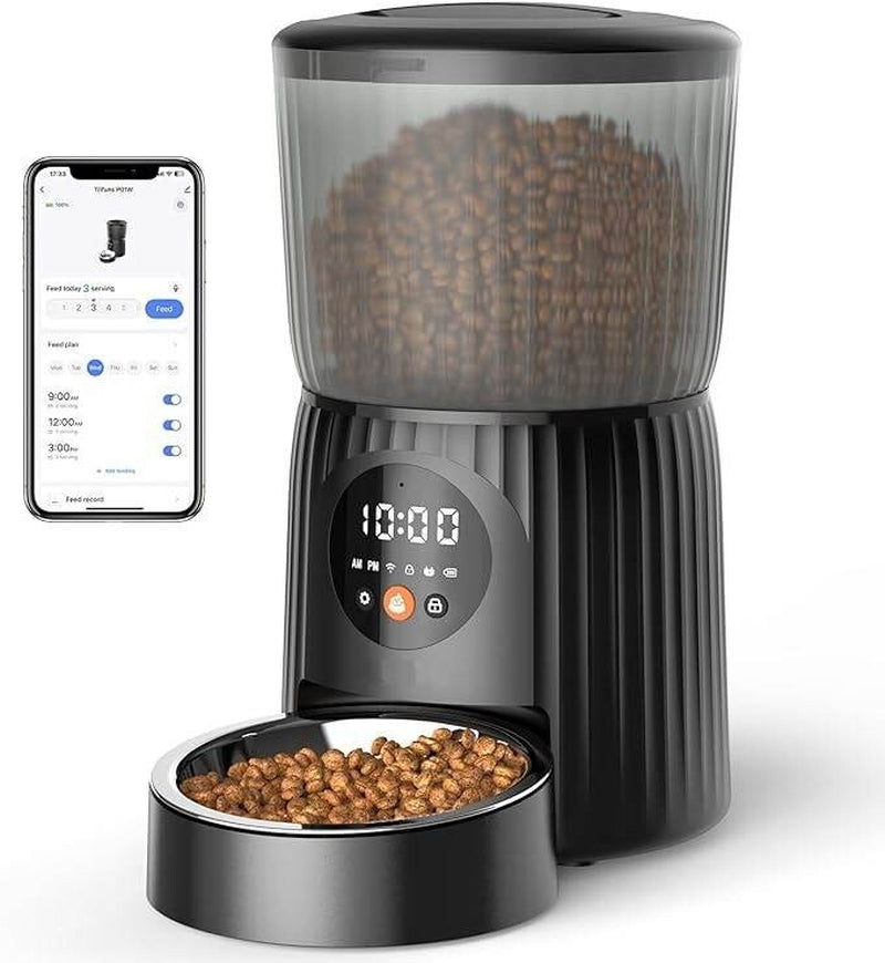 Comedero Automático Para Gatos, Comedero Inteligente Para Mascotas Con Wi-Fi.
