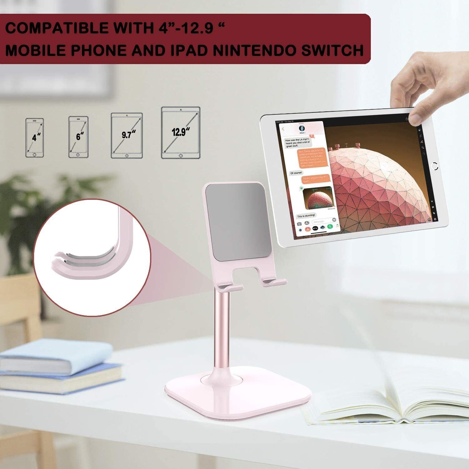 Soporte Para Celular Celu Movil De Mesa Escritorio Regulable