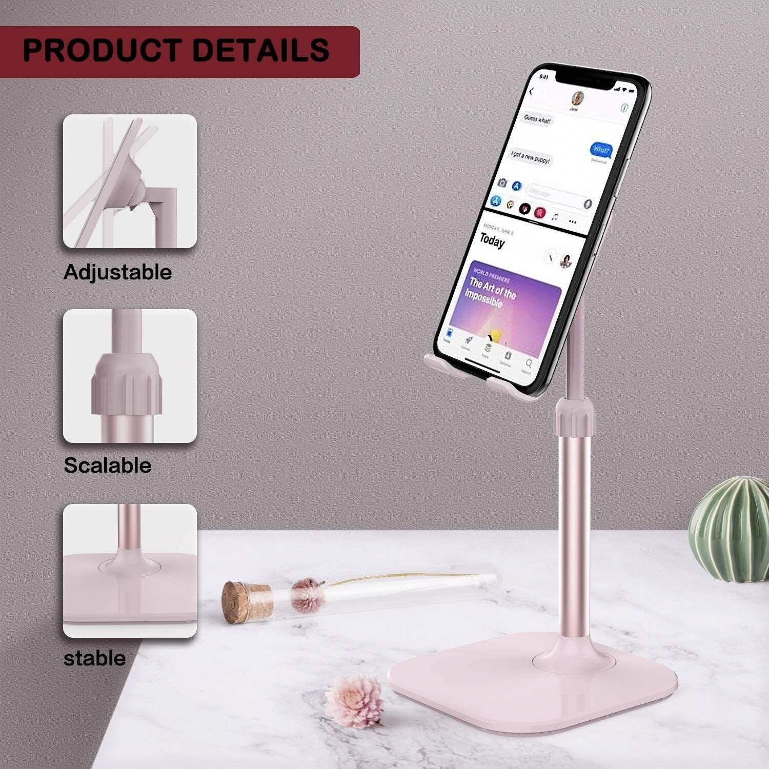 Soporte Para Celular Celu Movil De Mesa Escritorio Regulable